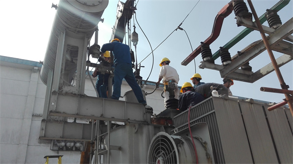 江西铜业220KV2#主变大修检查
